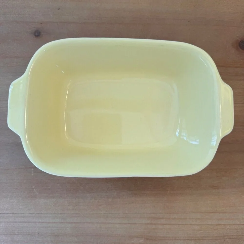 Vintage Baking Dishes Casserole 16 oz F.T.D.A. Pfaltzgraff 1983 Retro Yellow